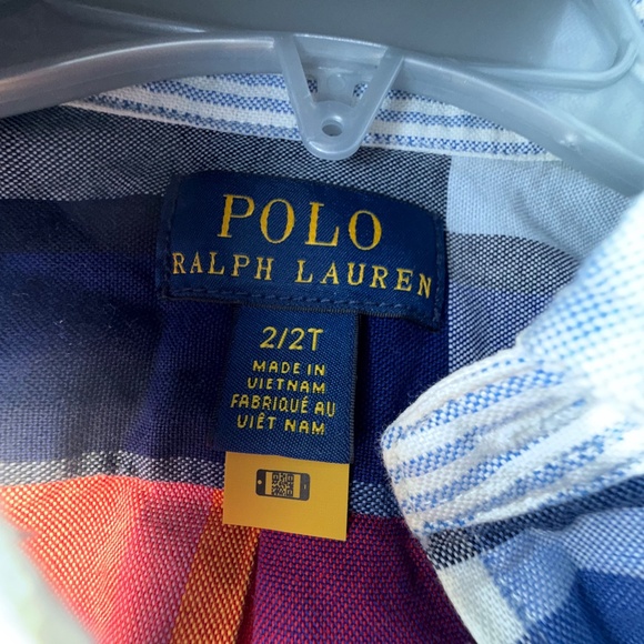Polo Ralph Lauren plaid button down 2T - Picture 3 of 3